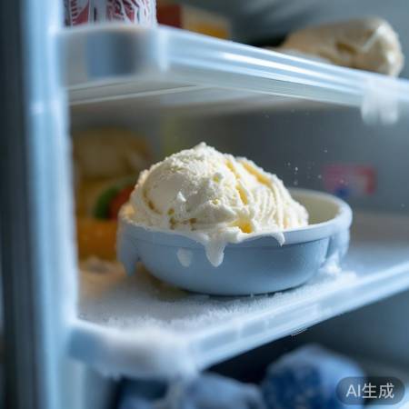 冰淇淋宜放冷冻层