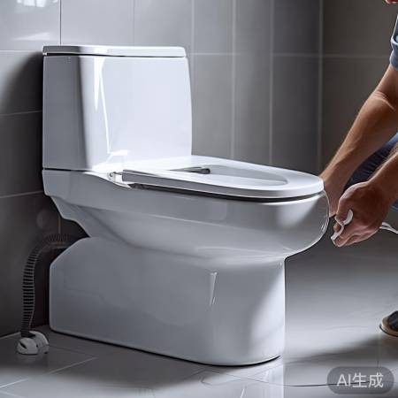 检查电源线，确保马桶盖喷水