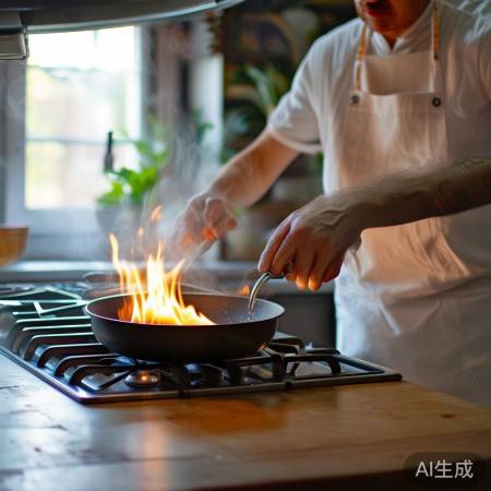 炒菜火候适中,空气流通美味