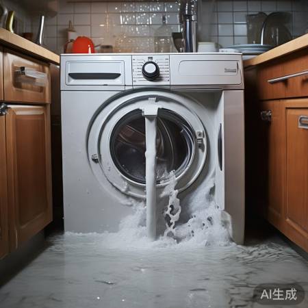 洗衣机排水不畅,易积臭