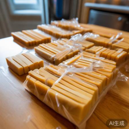 “油条切段分装冷藏”