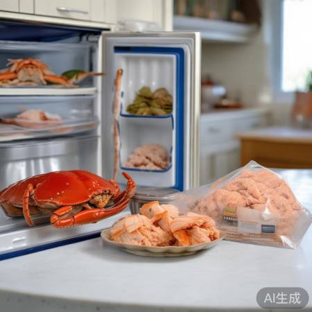 新鲜螃蟹更佳,冷冻蟹也宜选