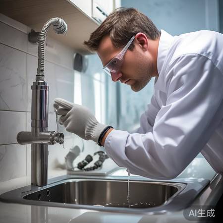 检查进水管,防漏水堵