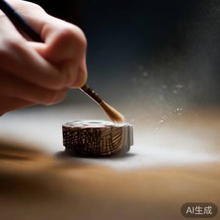 轻柔清理气孔,别捅破