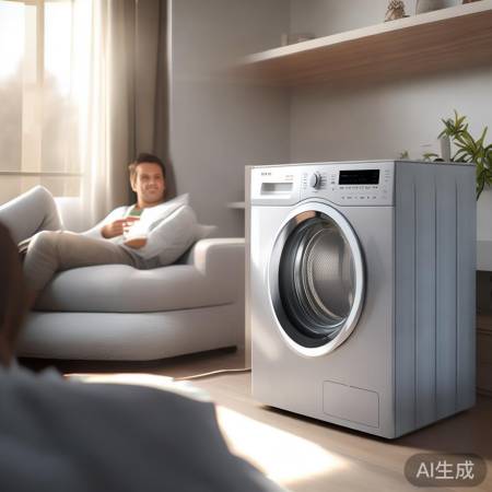 “三洋洗衣机低噪音，舒适生活相