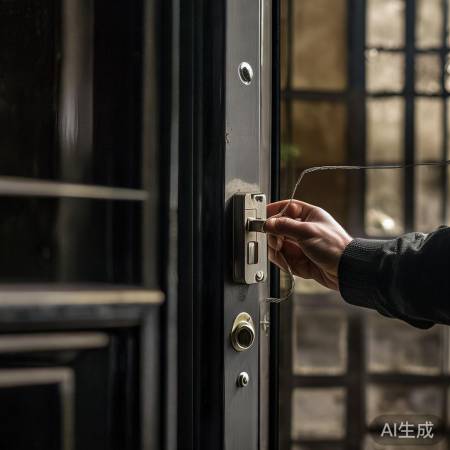 “防盗门应急开锁技巧”