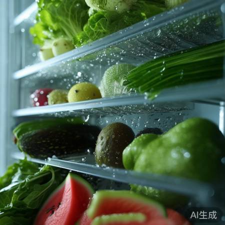 冰箱食物释放水分结水珠