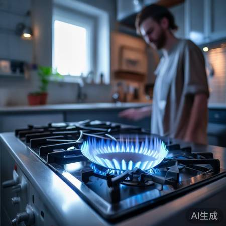 燃气灶需有人看管