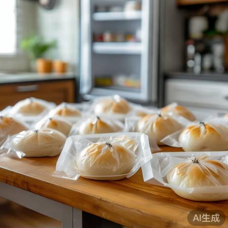“保鲜膜包馒头防粘连去异味”