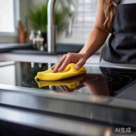 清洁集成灶前先擦净断电