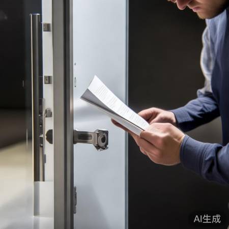 安装指纹锁,仔细阅读说明