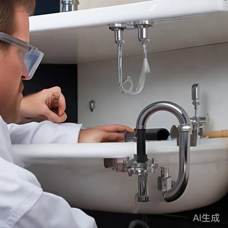 安装存水弯,垫胶带防冷凝减噪