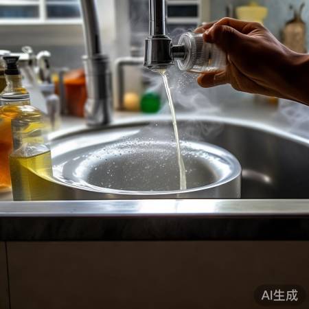 水管清洁剂浸泡30分钟