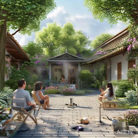 富士将军空调400售后咨询热线讲解<146平米中央空调小院，宜居之选！>