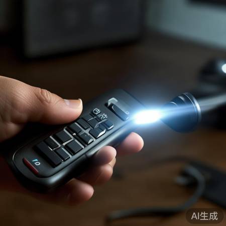 检查遥控器红外发射管