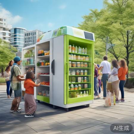 共享冰箱,环保新潮流