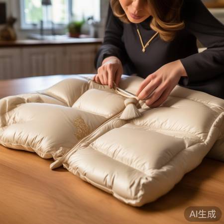 轻拍羽绒服,恢复蓬松