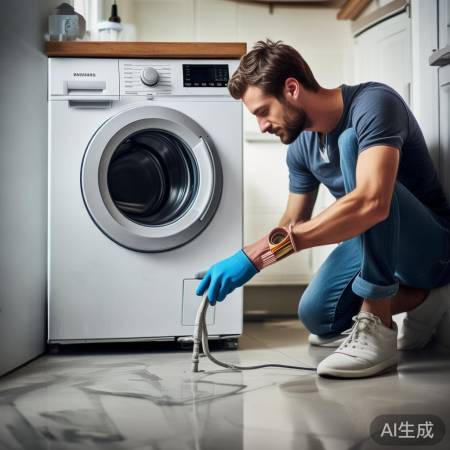 “洗衣机漏水,先断电查接口”