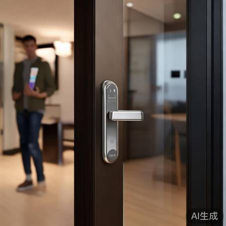 “小米智能锁，手机开锁，方便快