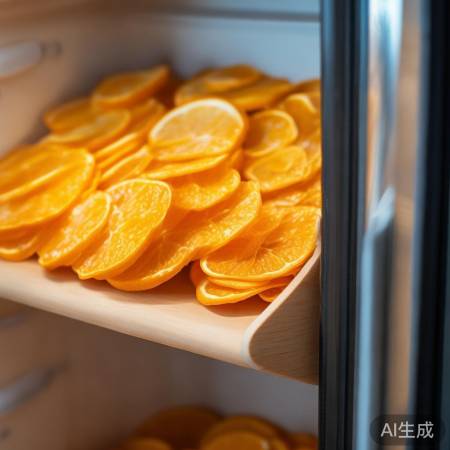 橘子皮除味,冰箱清新
