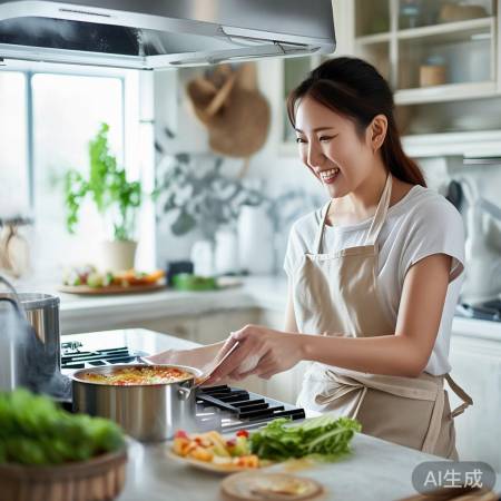 厨房清洁,健康烹饪