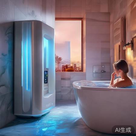 热水器调至适中温暖
