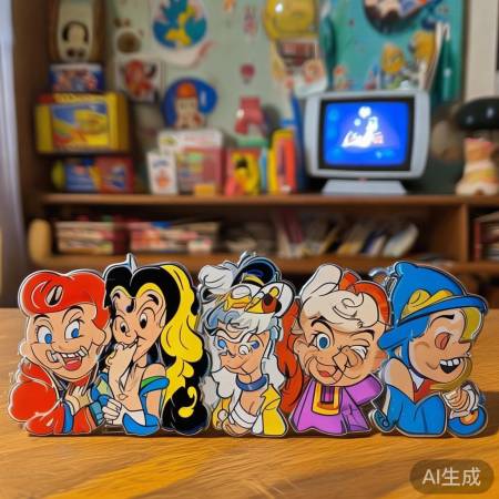 迪士尼角色冰箱贴生动互动