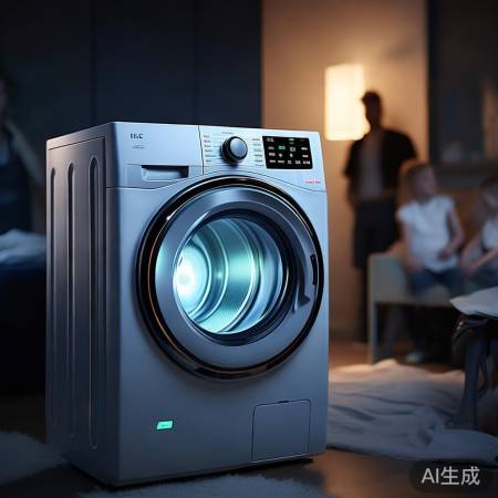 美的洗衣机夜间洗护安全无忧