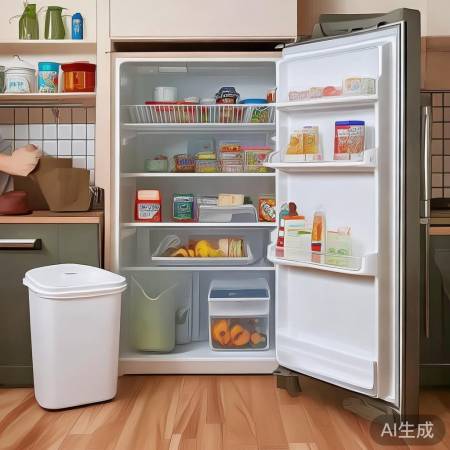 清理冰箱,腾出空间