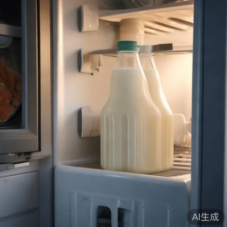 冰箱中间层存牛奶更佳