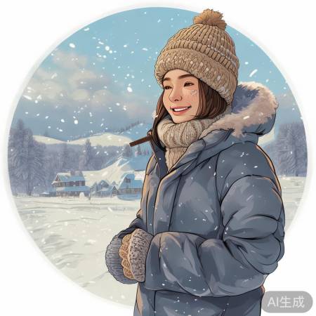穿上厚衣御寒
