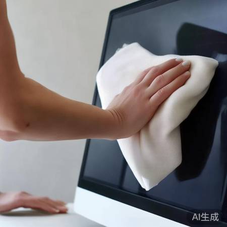 清洁屏幕，勿用力擦拭