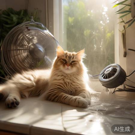 LENNOX空调客户咨询中心教你(长毛猫夏日避暑攻略：不开空调也能清凉一夏)