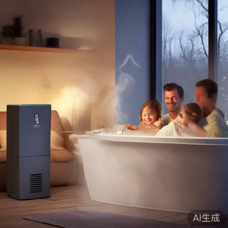 温暖热水器,温馨冬天