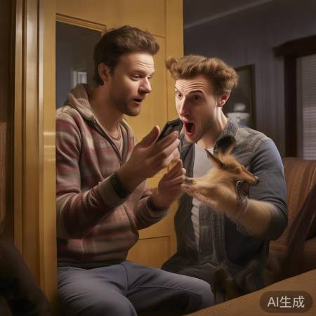 指纹锁救门小狗闹笑话