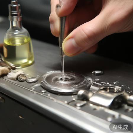 涂抹少量润滑油防锈