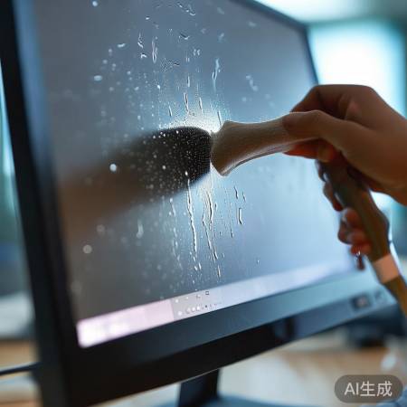 清洁显示屏,恢复显示