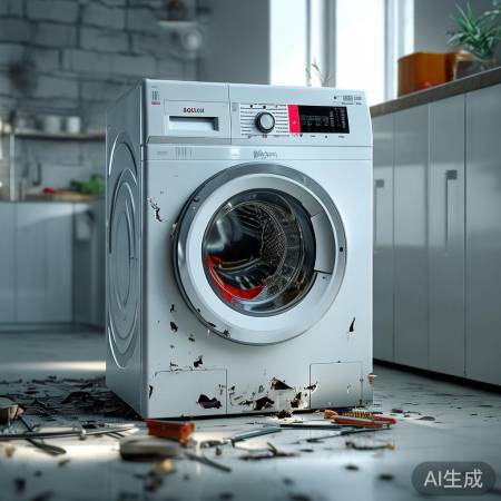 博世家电（BOSCH）洗衣机客服维修咨询解析←全自动洗衣机撞桶后震动怎么办？维修保养指南