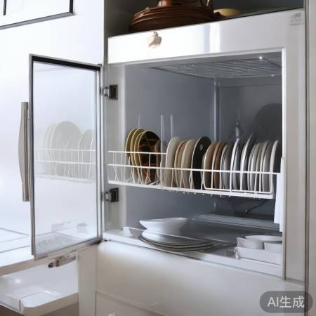 餐具沥干，留空更高效