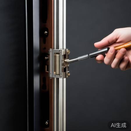 红酒柜锁具拆卸