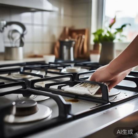 燃气灶清洁，防堵塞