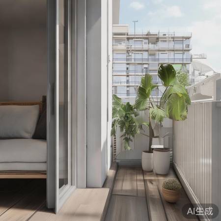 阳台热水器移位,空间更和谐