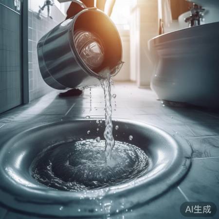 浴室地漏旁放水,安全防护最重要