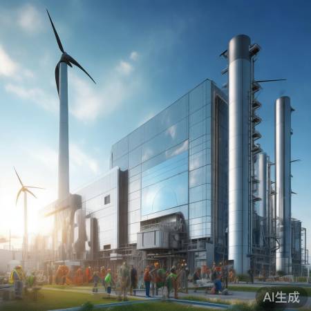 中科能空气能发电厂,绿色能源骄